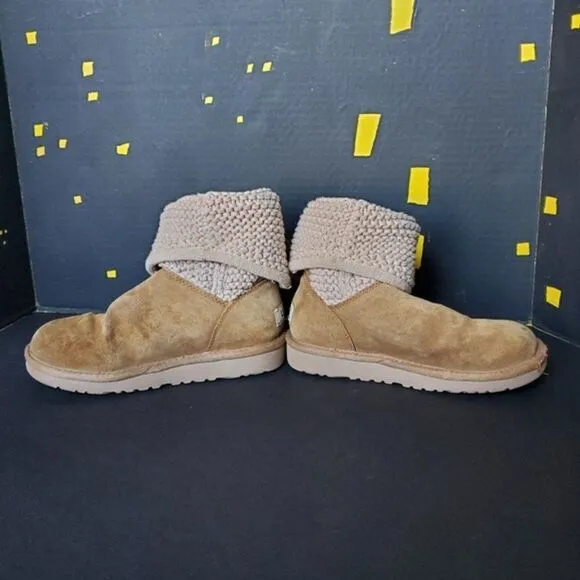 Ugg Girls Knitted and Suede Boots